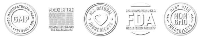 Garaherb FDA-registered and GMP-certified facility badge