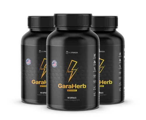 Garaherb men's vitality supplement bottle